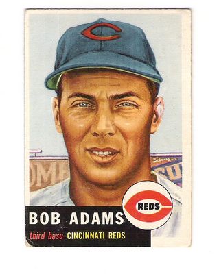 1953 Topps #152 Bob Adams DP