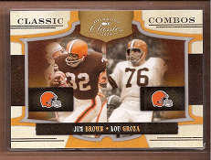 2009 Donruss Classics Classic Combos Silver #3 Jim Brown/Lou Groza