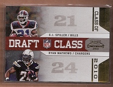 2010 Playoff Contenders Draft Class Gold #2 C.J. Spiller/Ryan Mathews