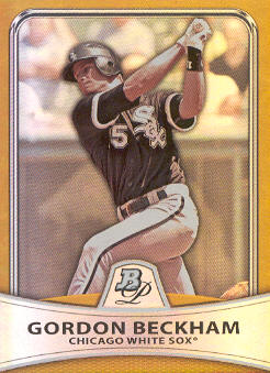 2010 Bowman Platinum Gold Refractors #81 Gordon Beckham