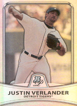 2010 Bowman Platinum Refractors #51 Justin Verlander