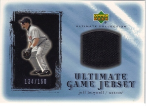 2001 Ultimate Collection Game Jersey #UJB Jeff Bagwell