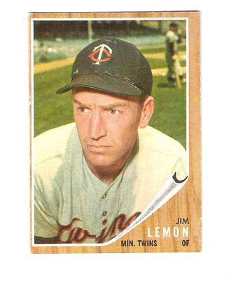 1962 Topps #510 Jim Lemon