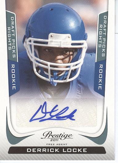 2011 Prestige Draft Picks Rights Autographs #235 Derrick Locke/1499