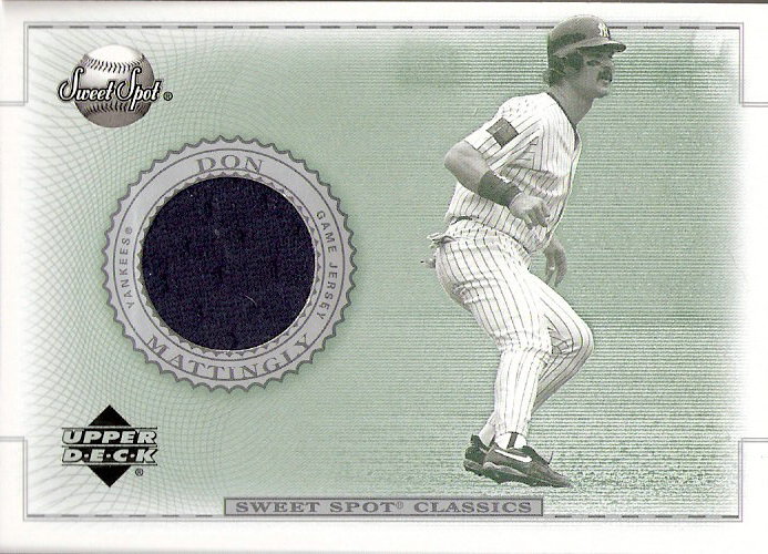 2002 Sweet Spot Classics Game Jersey #JDM Don Mattingly DP