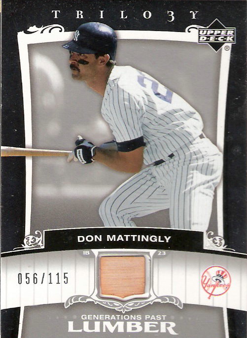 2005 Upper Deck Trilogy Generations Past Lumber Silver #MA Don Mattingly/115