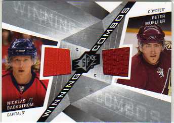 2008-09 SPx Winning Combos #WCBM Nicklas Backstrom/Peter Mueller