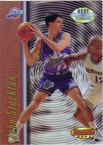 1997-98 Bowman's Best Techniques Refractors #T10 John Stockton