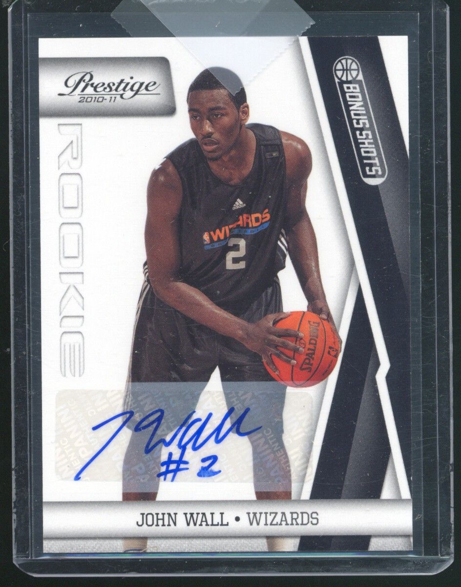 2010-11 Prestige Bonus Shots Black Signatures #211 John Wall/99