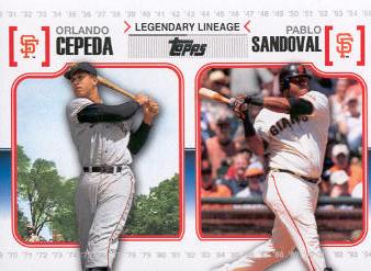 2010 Topps Legendary Lineage #LL32 Orlando Cepeda/Pablo Sandoval