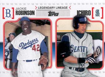 2010 Topps Legendary Lineage #LL37 Jackie Robinson/Ichiro Suzuki