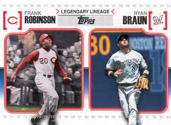 2010 Topps Legendary Lineage #LL47 Frank Robinson/Ryan Braun