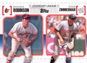 2010 Topps Legendary Lineage #LL56 Brooks Robinson/Ryan Zimmerman