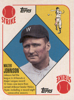 2010 Topps Vintage Legends Collection #VLC50 Walter Johnson