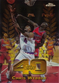 1997-98 Topps Chrome Topps 40 Refractors #T15 Chris Webber