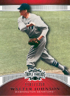 2010 Topps Triple Threads #49 Walter Johnson