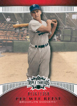2010 Topps Triple Threads #66 Pee Wee Reese