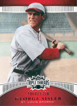 2010 Topps Triple Threads #99 George Sisler
