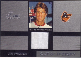 2003 Flair Greats Cut of History Game Used #20 Jim Palmer Pants