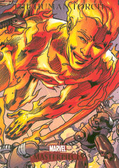2007 Marvel Masterpieces #38 The Human Torch
