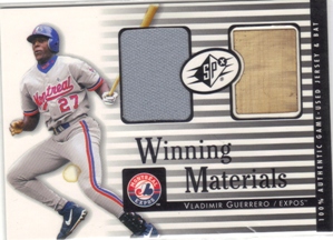2000 SPx Winning Materials #VG1 V.Guerrero Bat-Jsy