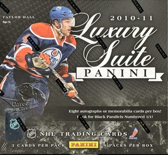 2010 - 11 ( 2011 ) Panini Luxury Suite Hockey Factory Sealed Hobby Box With A Total Of 8 AUTOGRAPHS Or MEMORABILIA Cards & 4 Sequentially #ed ROOKIES Per Box - In Stock Now