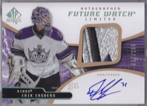 2008-09 SP Authentic Limited Autographed Patches #210 Erik Ersberg front image