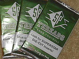 2009 SP Threads football  3 packs