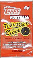 2005 Topps Turn Back the Clock football pack