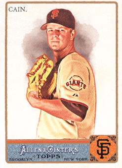 2011 Topps Allen and Ginter #134 Matt Cain