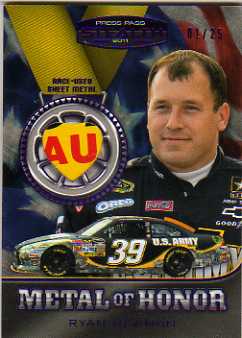 2011 Press Pass Stealth Metal of Honor Purple Heart #MHRN Ryan Newman