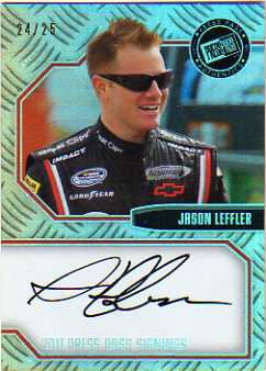 2011 Press Pass Signings Holofoil #PPSJL2 Jason Leffler/25