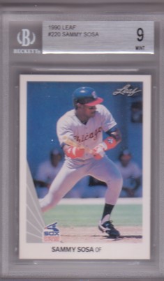 1990 Leaf #220 Sammy Sosa RC