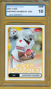 2006 Fleer #185 Santonio Holmes RC