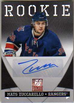2010-11 Zenith Donruss Elite Inserts #213 Mats Zuccarello
