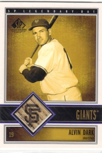 2002 SP Legendary Cuts Game Bat #BADA Alvin Dark DP