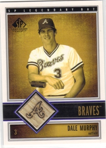 2002 SP Legendary Cuts Game Bat #BDMU Dale Murphy DP
