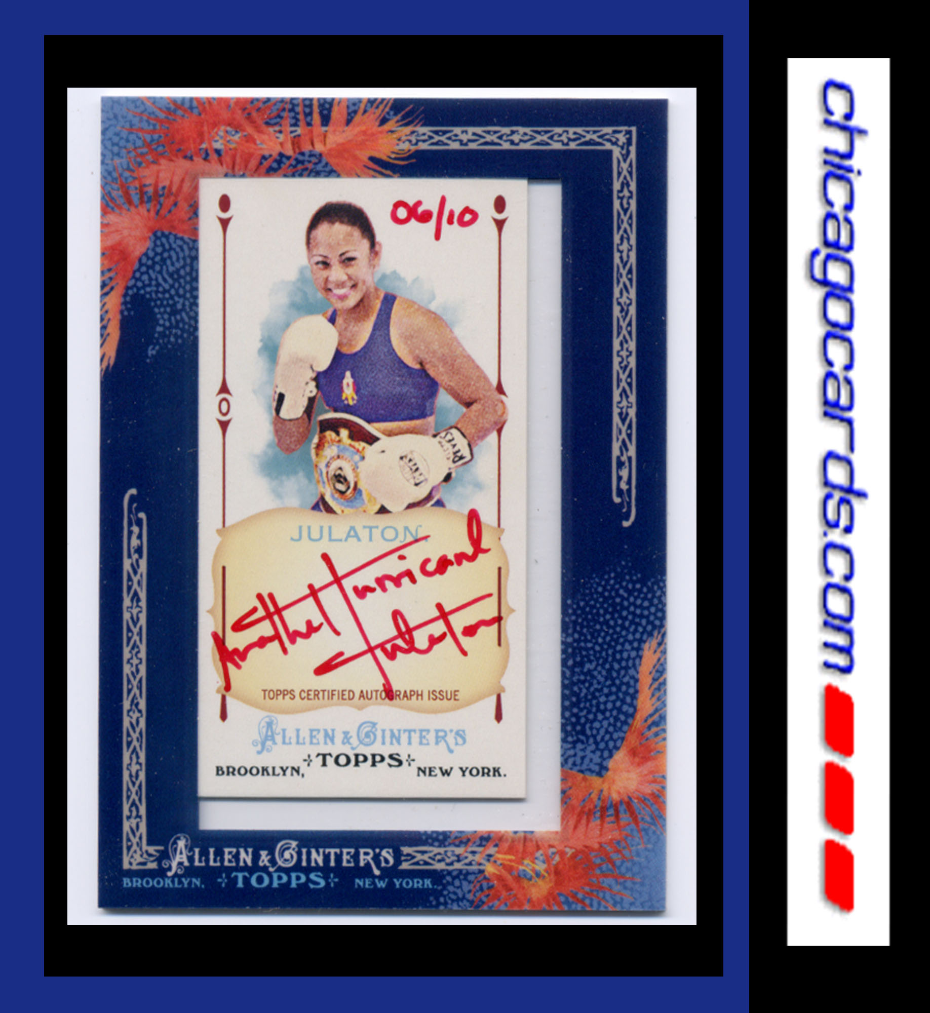 2011 Topps Allen and Ginter Autographs Red Ink #AJU Ana Julaton