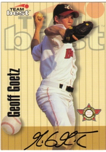 1998 Best Autographs Signature Series #22 Geoff Goetz