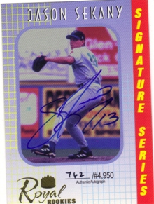 2000 Royal Rookies Autographs #6 Jason Sekany