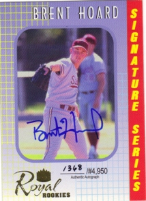 2000 Royal Rookies Autographs #14 Brent Hoard