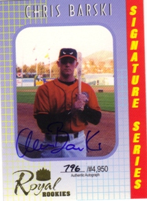 2000 Royal Rookies Autographs #20 Chris Barski