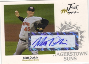 2005 Just Autographs Signatures #16 Matt Durkin/825 *