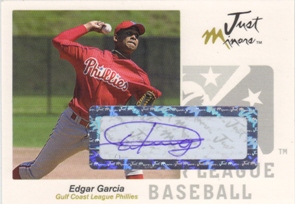2005 Just Autographs Signatures #23 Edgar Garcia/825 *