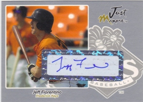 2005 Just Autographs Signatures Silver #19 Jeff Fiorentino