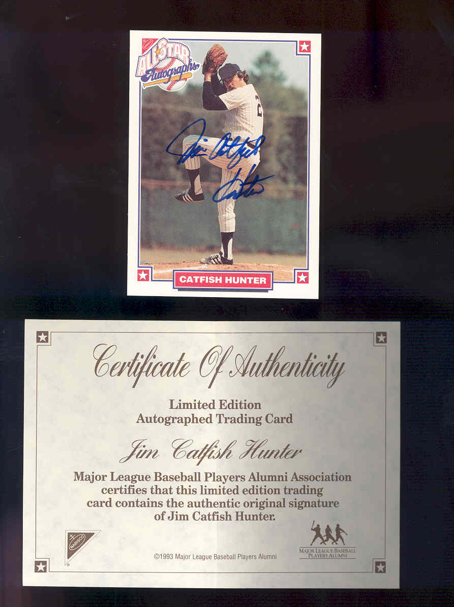 1993 Nabisco All-Star Autographs #3 Catfish Hunter