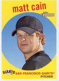 2008 Topps Heritage #182 Matt Cain