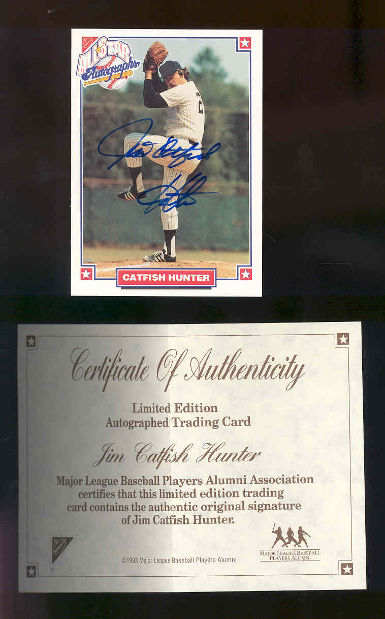 1993 Nabisco All-Star Autographs #3 Catfish Hunter