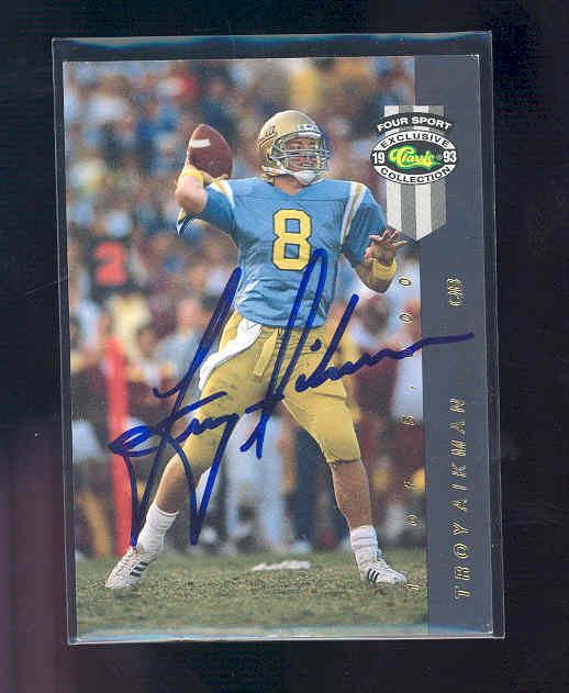 1993 Classic Four Sport McDonald's #AU1 Troy Aikman/5000
