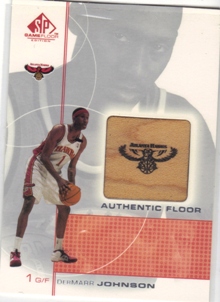 2000-01 SP Game Floor Authentic Floor #DJ DerMarr Johnson